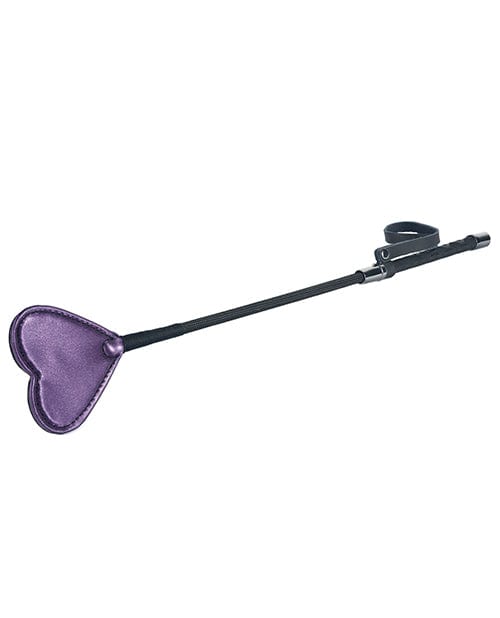 Spartacus Spartacus Galaxy Legend Faux Leather Riding Crop Heart - Purple Kink &amp; BDSM