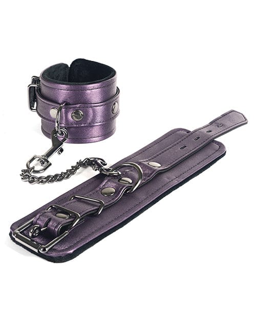 Spartacus Spartacus Galaxy Legend Faux Leather Wrist Restraints - Purple Kink &amp; BDSM