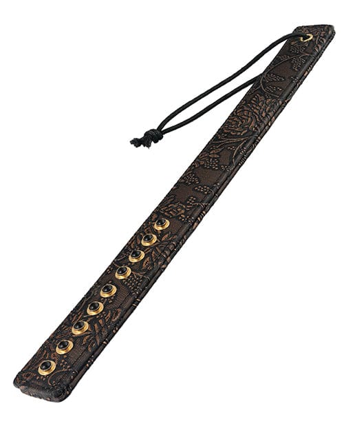 Spartacus Spartacus Paddle with Gems - Brown Floral Print Kink &amp; BDSM