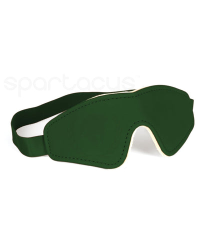 Spartacus Spartacus Pu Blindfold with Plush Lining Green Kink & BDSM