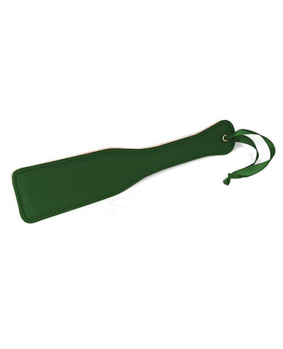 Spartacus Spartacus Pu Paddle with Reverse Plush Green Kink & BDSM