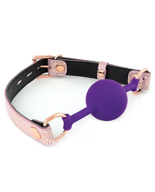 Spartacus Spartacus Silicone Gag with Leather Lining Pink Kink &amp; BDSM