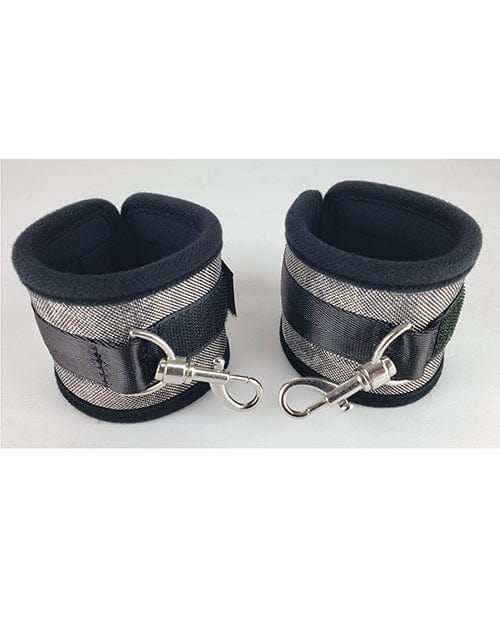 Spartacus Spartacus Wrist Restraints - Neoprene Silver Kink &amp; BDSM