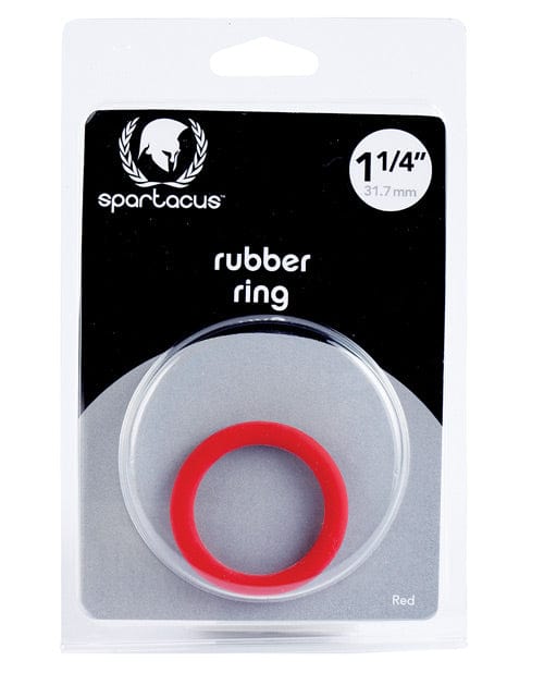 Spartacus Spartacus 1.25" Rubber Cock Ring Red Penis Toys