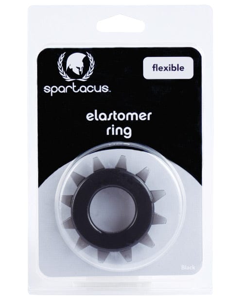 Spartacus Spartacus Elastomer Stud Cock Ring Black Penis Toys