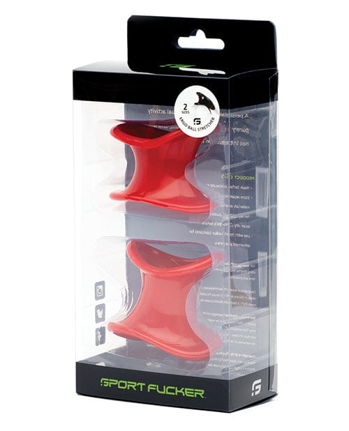 Sport Fucker Sport Fucker Ergonomic Ball Stretcher Kit Red Penis Toys