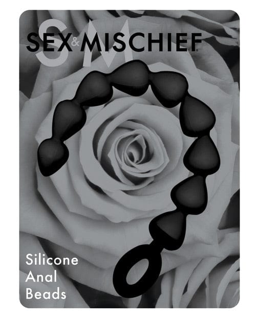 Sportsheets International Sex & Mischief Silicone Anal Beads - Black Anal Toys