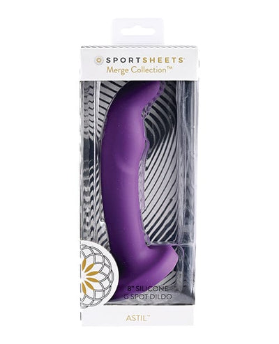 Sportsheets International Sportsheets Astil 8" Silicone G Spot Dildo - Purple Dildos