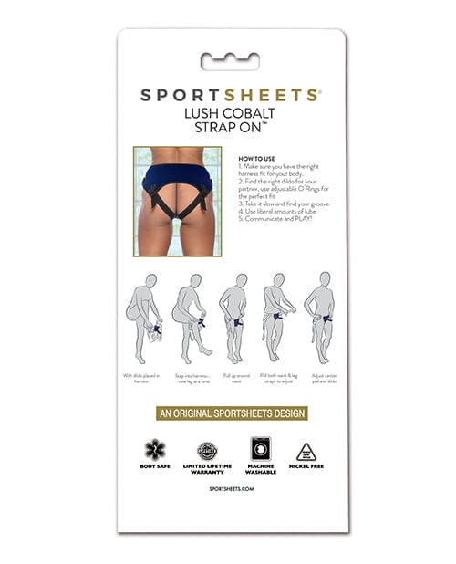Sportsheets International Sportsheets Lush Strap On - Cobalt Dildos