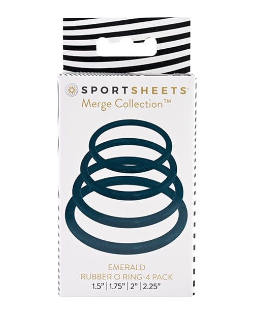 Sportsheets International Sportsheets O Ring 4 Pack - Emerald Dildos