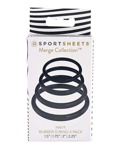 Sportsheets International Sportsheets O Ring 4 Pack Navy Dildos
