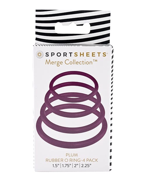 Sportsheets International Sportsheets O Ring 4 Pack Plum Dildos