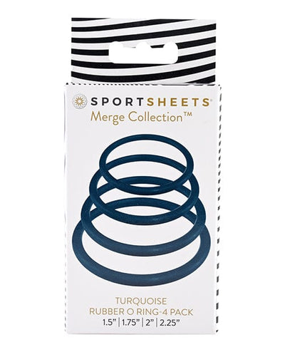 Sportsheets International Sportsheets O Ring 4 Pack Turquoise Dildos