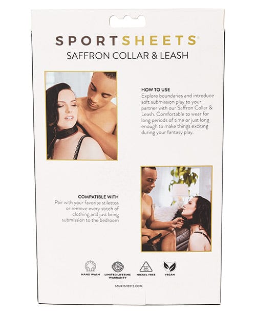 Sportsheets International Saffron Leash &amp; Collar Kink &amp; BDSM
