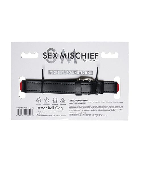 Sportsheets International Sex &amp; Mischief Amor Ball Gag Kink &amp; BDSM
