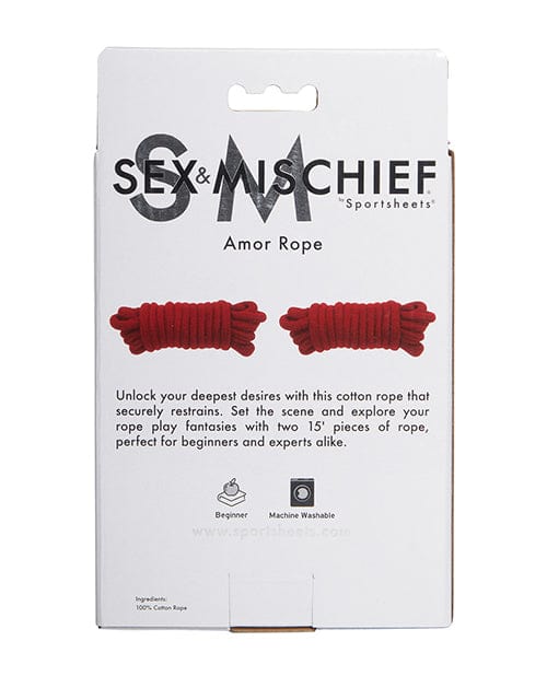 Sportsheets International Sex &amp; Mischief Amor Rope Kink &amp; BDSM