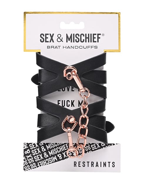Sportsheets International Sex &amp; Mischief Brat Handcuffs Kink &amp; BDSM