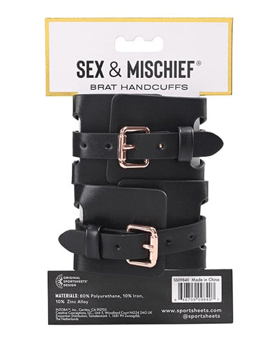 Sportsheets International Sex & Mischief Brat Handcuffs Kink & BDSM