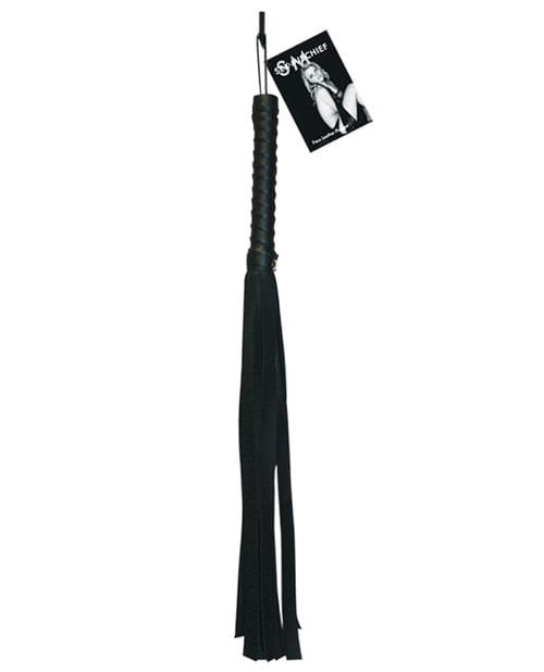 Sportsheets International Sex &amp; Mischief Faux Leather Flogger - Black Kink &amp; BDSM
