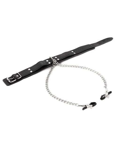 Sportsheets International Sex &amp; Mischief Nipple Clamps with Collar Kink &amp; BDSM