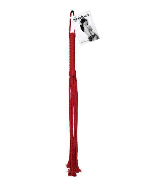 Sportsheets International Sex &amp; Mischief Rope Flogger - Red Kink &amp; BDSM