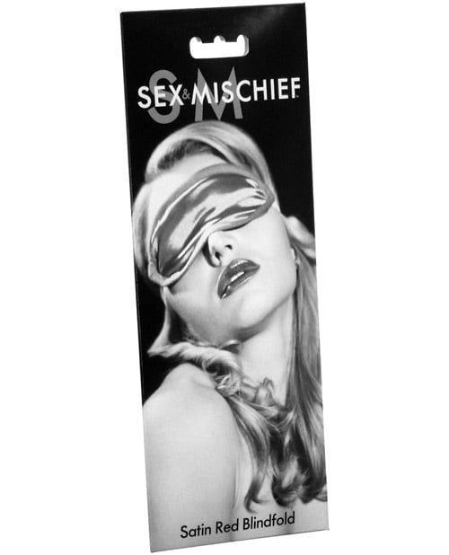 Sportsheets International Sex &amp; Mischief Satin Blindfold Red Kink &amp; BDSM