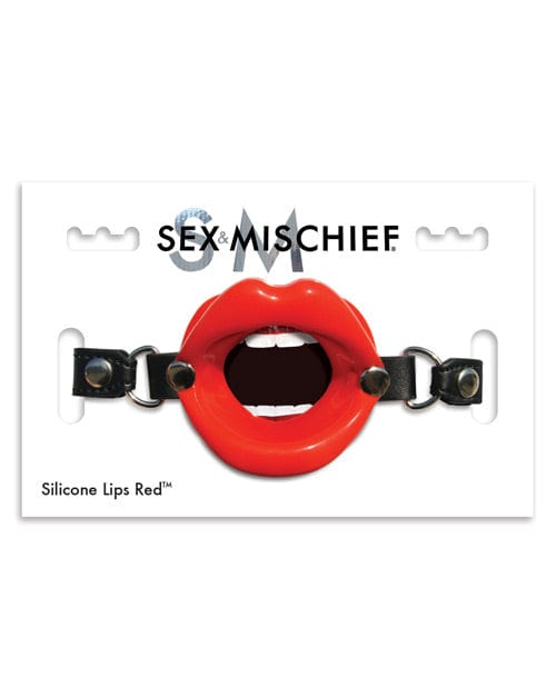 Sportsheets International Sex &amp; Mischief Silicone Lips Red Kink &amp; BDSM