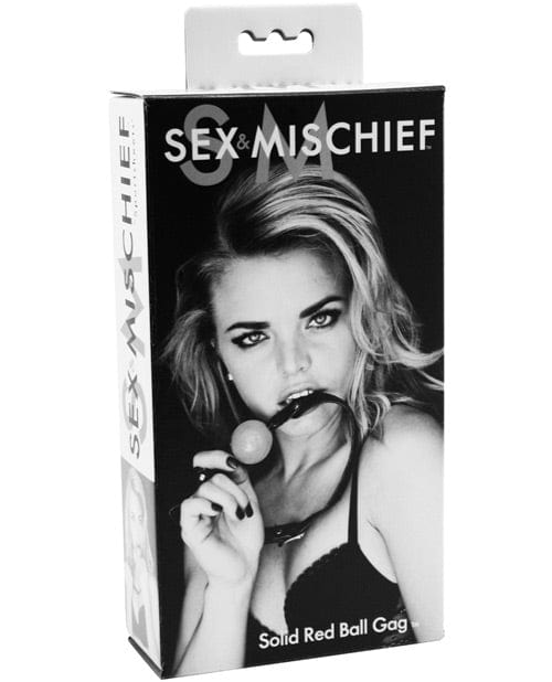 Sportsheets International Sex &amp; Mischief Solid Red Ball Gag Kink &amp; BDSM