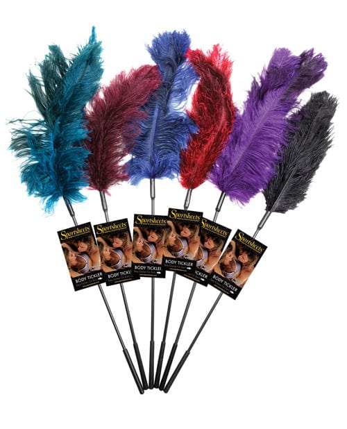 Sportsheets International Sportsheets Ostrich Feather Ticklers - 6 Of Asst. Colors Kink & BDSM