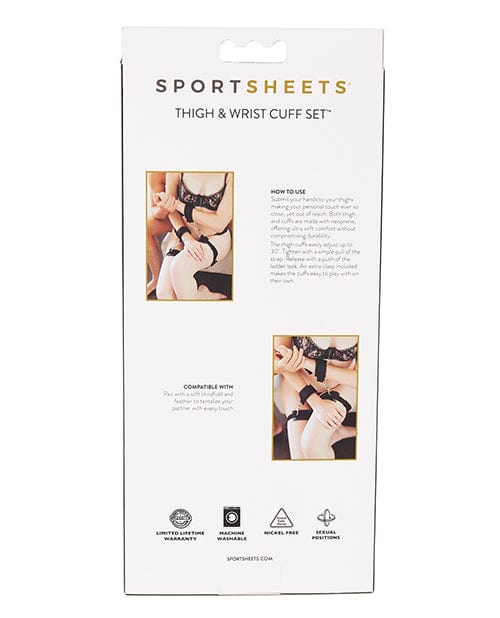 Sportsheets International Sportsheets Thigh & Wrist Cuff Set Kink & BDSM