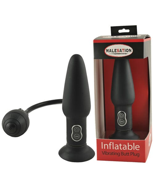St Rubber Malesation Vibrating Inflatable Butt Plug Anal Toys