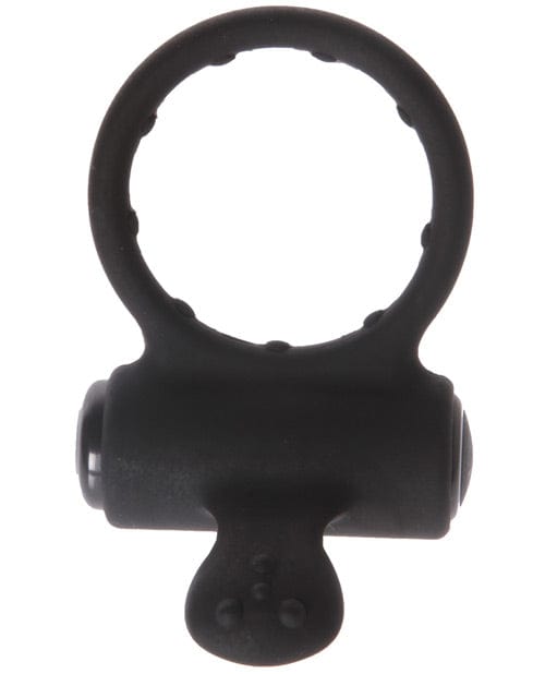 St Rubber Malesation Clit Ring - Black Vibrators