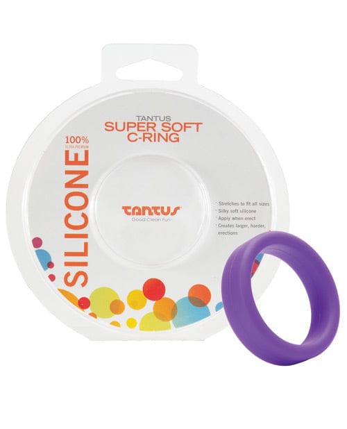 Tantus INC Tantus 1.5" Supersoft C Ring Purple Penis Toys