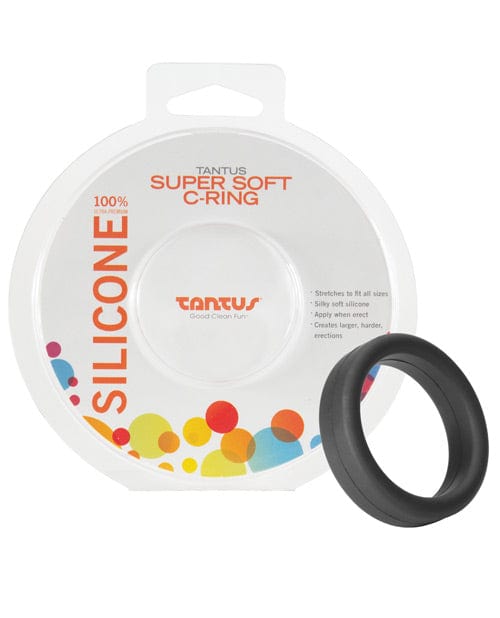 Tantus Tantus 1.5" Supersoft C Ring Black Penis Toys