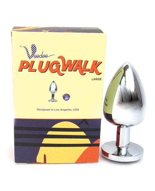 Thank Me Now Voodoo Walk Large Metal Plug - Silver Anal Toys
