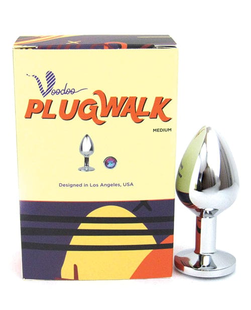 Thank Me Now Voodoo Walk Medium Metal Plug - Silver Anal Toys
