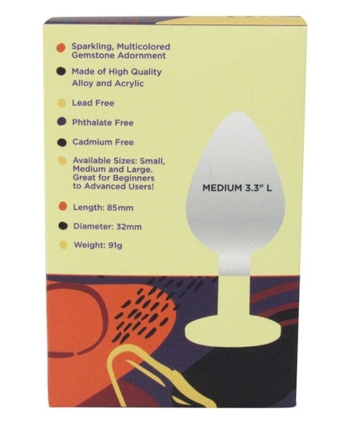 Thank Me Now Voodoo Walk Medium Metal Plug - Silver Anal Toys