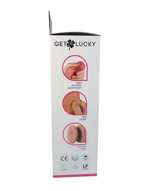 Thank Me Now Get Lucky 10" Real Skin Series Mega Man - Flesh Dildos