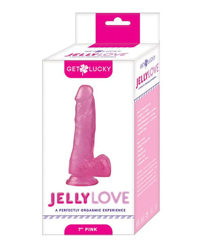 Thank Me Now Voodoo Get Lucky 7" Jelly Series Jelly Love Pink Dildos