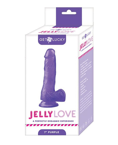 Thank Me Now Voodoo Get Lucky 7" Jelly Series Jelly Love Purple Dildos