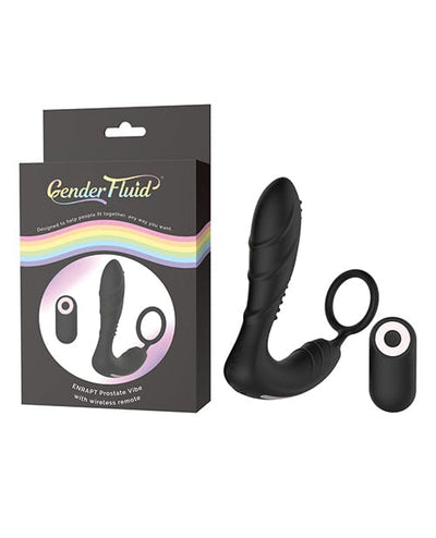 Thank Me Now INC Gender Fluid Enrapt Prostate Vibe W-remote - Black Anal Toys