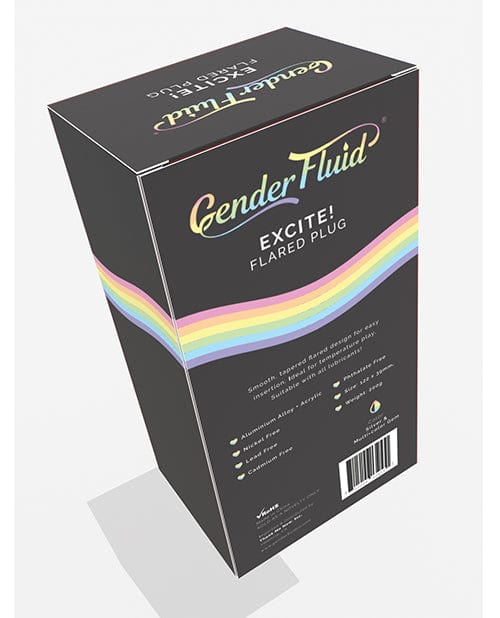 Thank Me Now INC Gender Fluid Excite! Flared Plug - Silver Anal Toys