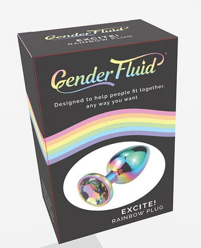 Thank Me Now INC Gender Fluid Excite! Plug Rainbow Anal Toys