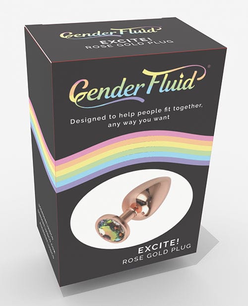 Thank Me Now INC Gender Fluid Excite! Plug Rose Gold Anal Toys