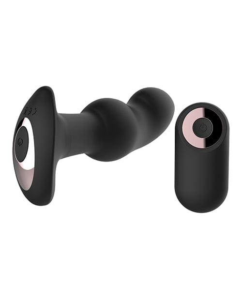 Thank Me Now INC Gender Fluid Frission Anal Vibe W-remote - Black Anal Toys