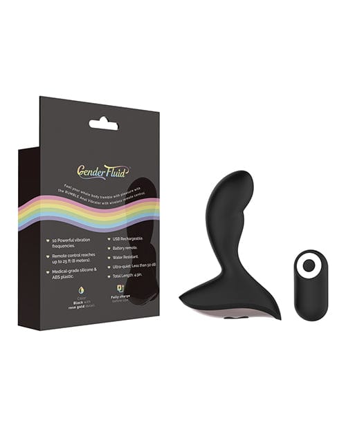Thank Me Now INC Gender Fluid Rumble Anal Vibe W-remote - Black Anal Toys
