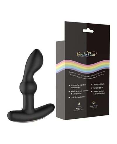 Thank Me Now INC Gender Fluid Thrill Prostate Vibe - Black Anal Toys