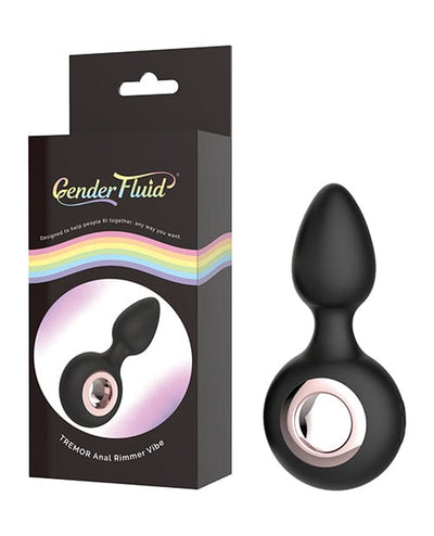 Thank Me Now INC Gender Fluid Tremor Ring Plug Anal Vibe - Black Anal Toys