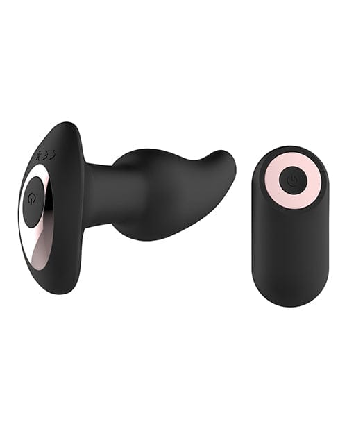 Thank Me Now INC Gender Fluid Twirler Anal Vibe W-remote - Black Anal Toys