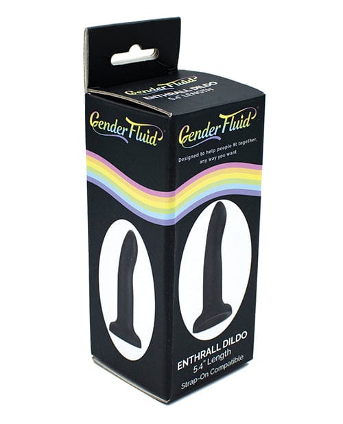Thank Me Now INC Gender Fluid 5.5" Enthrall Strap On Dildo - Black Dildos